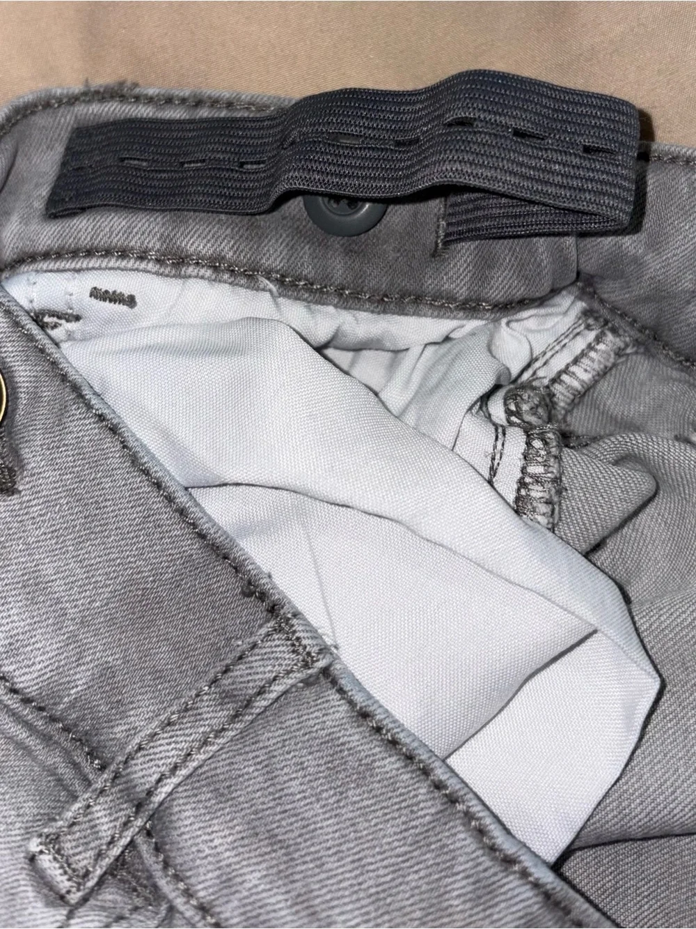 The Children’s Place Boys Skinny Gray Adjustable Waist Jeans Size 14